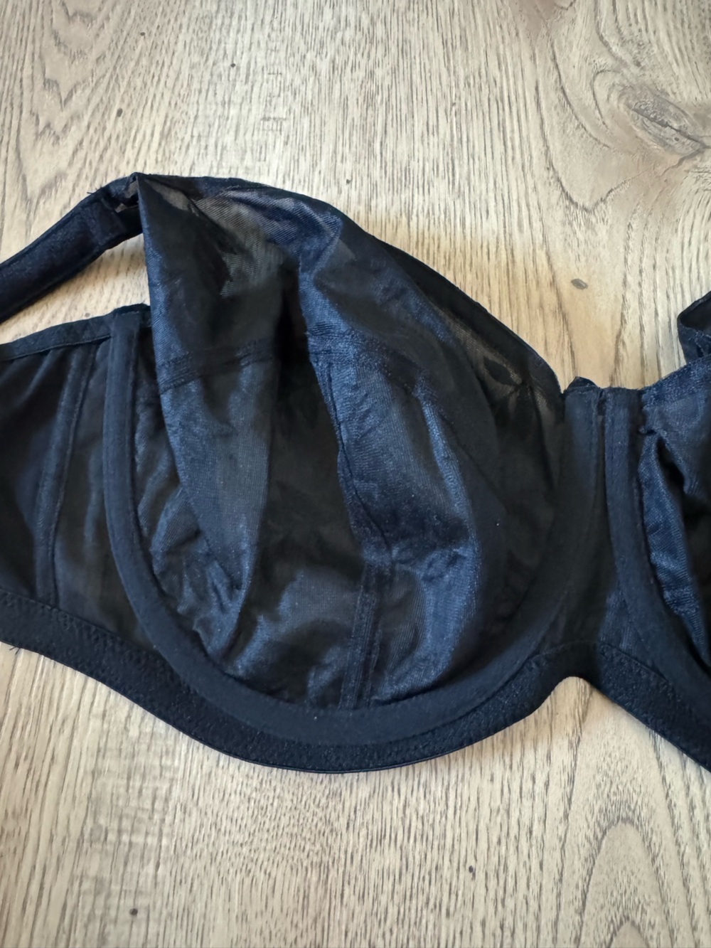 Panache Superbra Tango II Black Embroidered Underwire Bra 40DD - Picture 7 of 9